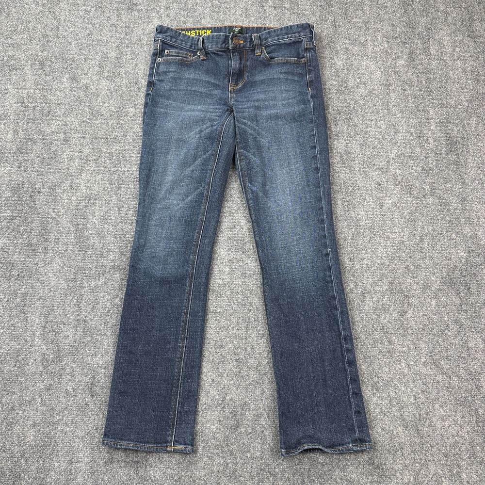 J. Crew Womens Jeans Matchstick Slim Straight Size 27S Low Rise Stretch‎ Denim